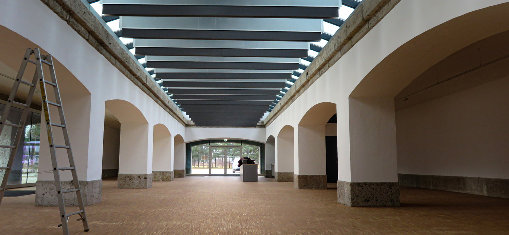Innenhalle Kopfbau des alten Riemer Flughafens