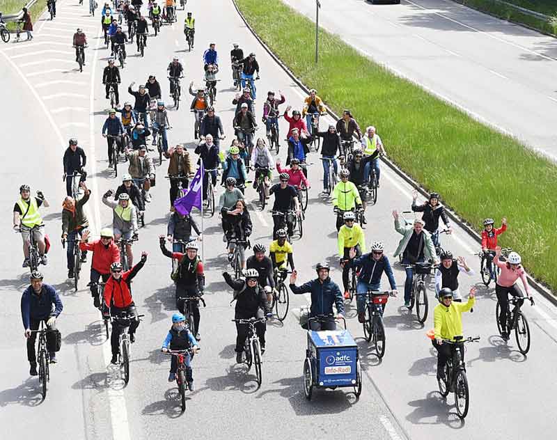 Deutschlandweit setzt der ADFC mit der #Sternfahrt26 ein Zeichen für mehr Radverkehr und moderne Mobilität. (Foto: ADFC)